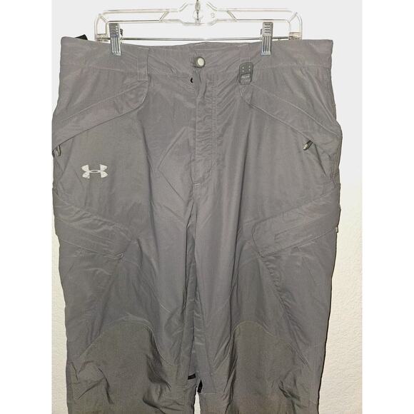 Under Armour Men's Sz L Black Insulated Ski Snow Board Mountain Waterproof Pant - Picture 2 of 12